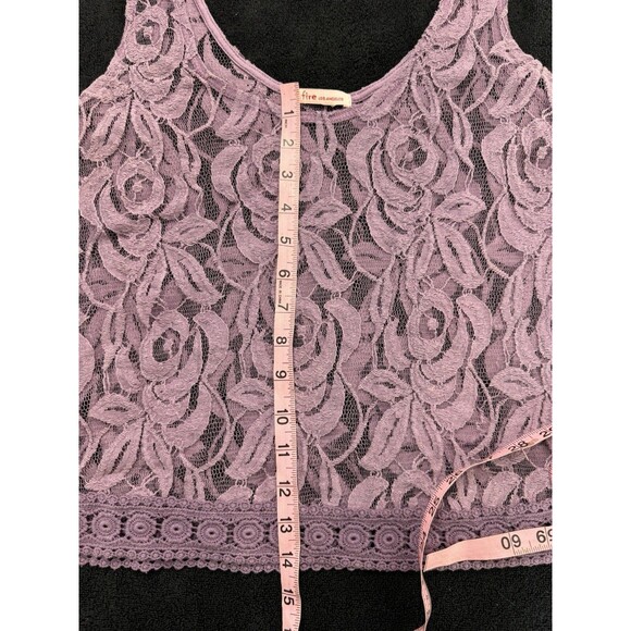 Fire Los Angeles Purple Vintage Boho Crochet Lace - Picture 7 of 9